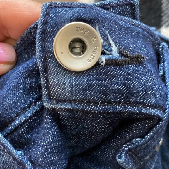 RAG & BONE Raw Hem Ankle Skinny Jeans - Picture 10 of 11